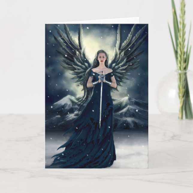 Storm Angel Holiday Card (Front)