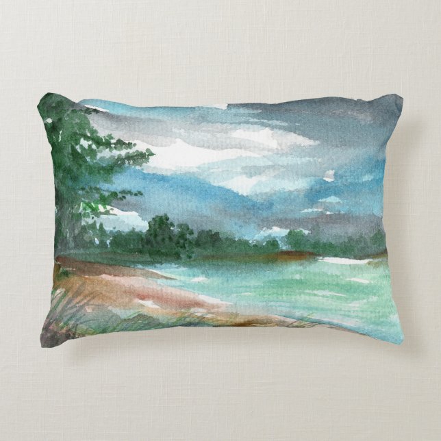 Storm Approaching Accent Pillow (Front)