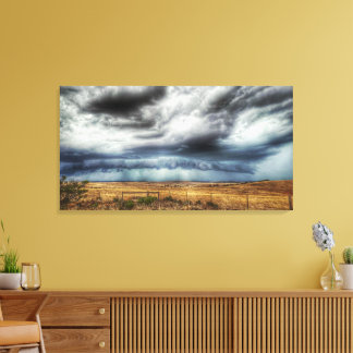 'Storm Approaching' Weather Photo Canvas Print