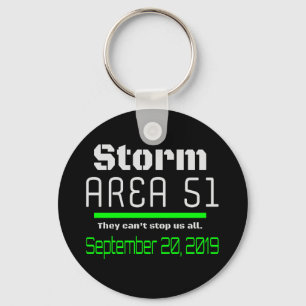Storm Area 51 Sept 20 2019 Keychain