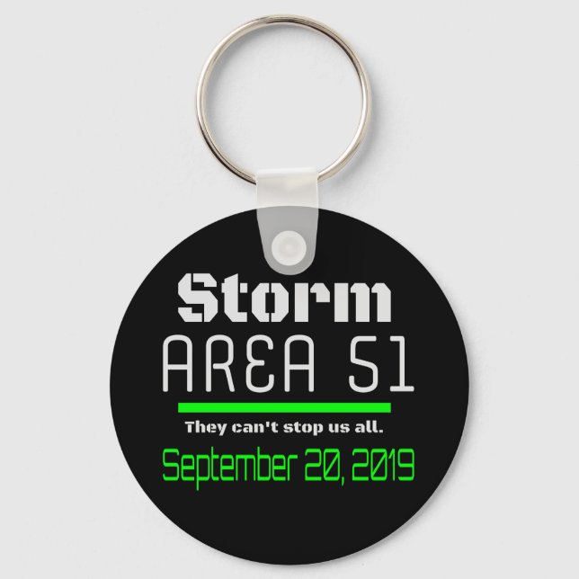 Storm Area 51 Sept 20 2019 Keychain (Front)