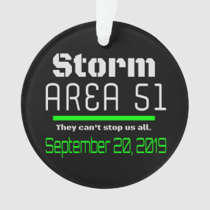 Storm Area 51 Sept 20 2019 Ornament
