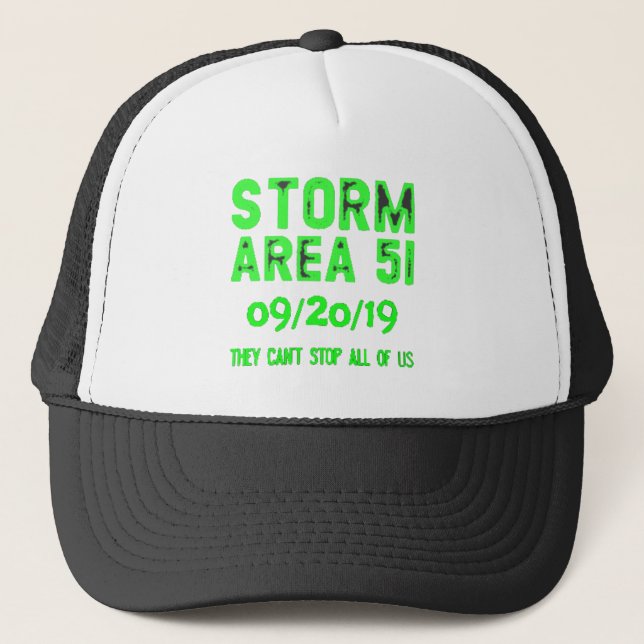 storm area 51 trucker hat (Front)