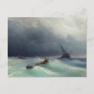 Storm at Sea Postcard