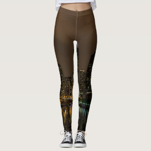 Storm Brewing Over Chicago Leggings