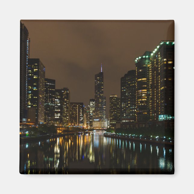 Storm Brewing Over Chicago Magnet (Front)