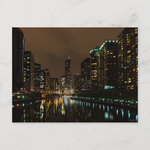 Storm Brewing Over Chicago Postcard