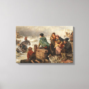 Storm by the Coast (by Rudolf Jordan) Canvas Print