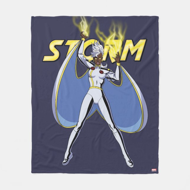 Storm Character Pose Fleece Blanket (Front)