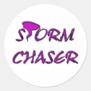 STORM CHASER CLASSIC ROUND STICKER
