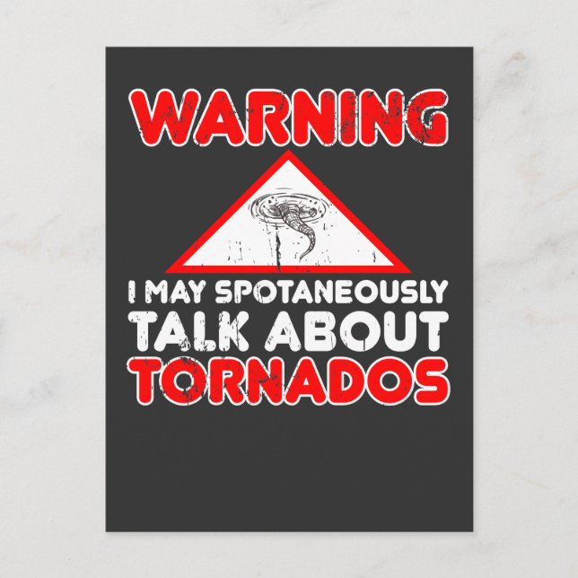 Storm Chaser Funny Storm Hunter Quote Weather Postcard (Front)