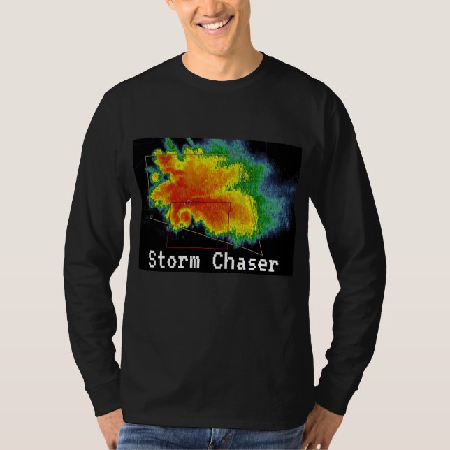 Storm Chaser Hook Echo Radar Image T-Shirt (Front)