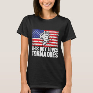 Storm Chaser Hurricane Meteorology This Boy Loves  T-Shirt