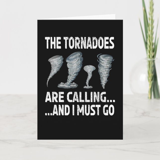Storm Chaser Hurricane Storm Lover Tornado Chasing Card (Front)