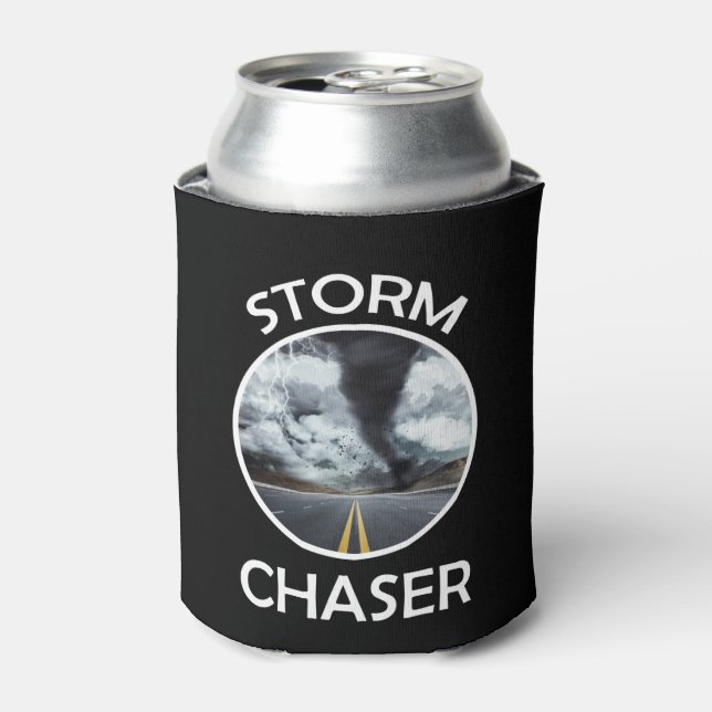 Storm Chaser Tornado Picture Weather Meteorologist Can Cooler (Can Front)