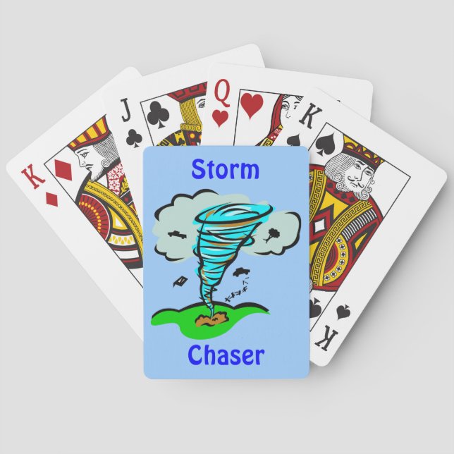 Storm Chaser Tornado Playing Cards (Back)
