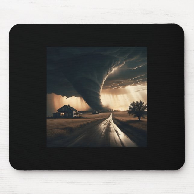 Storm Chaser Tornado Twister Weather Meteorologist Mouse Pad (Front)