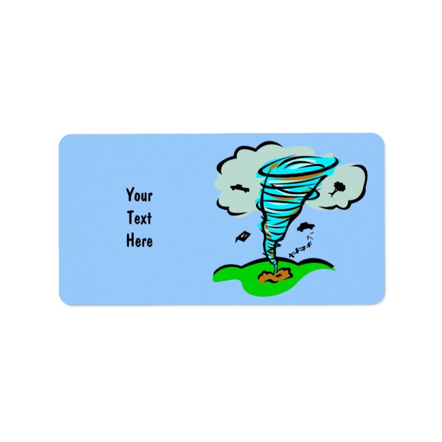 Storm Chaser Tornado Twister Weather Meteorology Label (Front)
