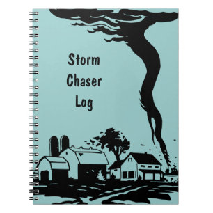 Storm Chaser Tornado Twister Weather Meteorology Notebook