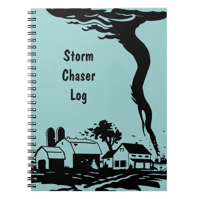 Storm Chaser Tornado Twister Weather Meteorology Notebook (Front)