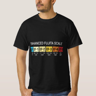 Storm Chasing Enhanced Fujita Scale Tornado Meteor T-Shirt
