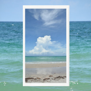 Storm Cloud Brewing over Tropical Sea Coastal Napkin