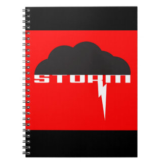 Storm cloud notebook
