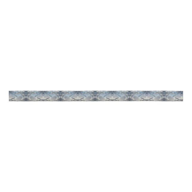 Storm Clouds Abstract Grosgrain Ribbon (Front)