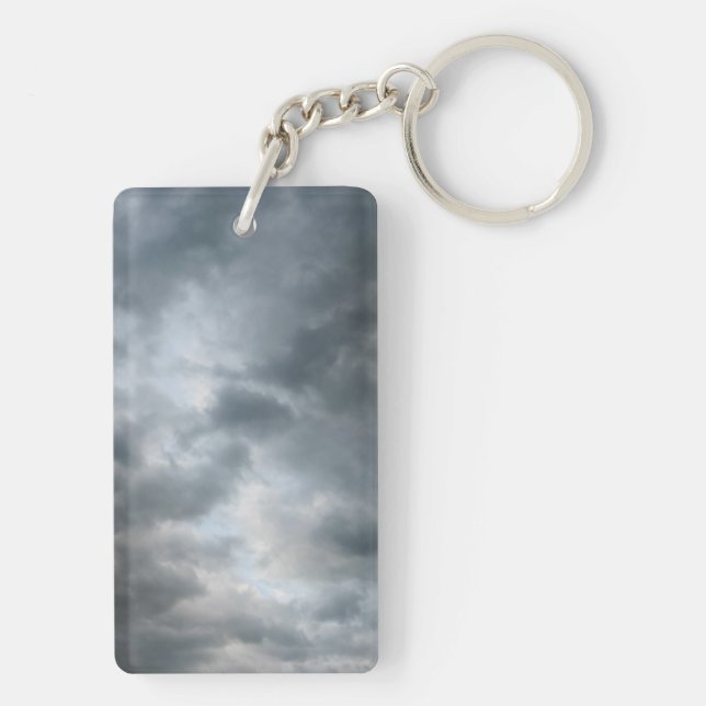 Storm Clouds Breaking Keychain (Back)