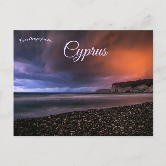 Storm Clouds in Cyprus Postcard (Front)
