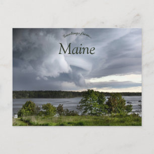 Storm Clouds in Maine USA Postcard