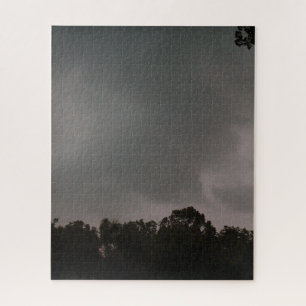 Storm Clouds Over Forest Jigsaw Puzzle
