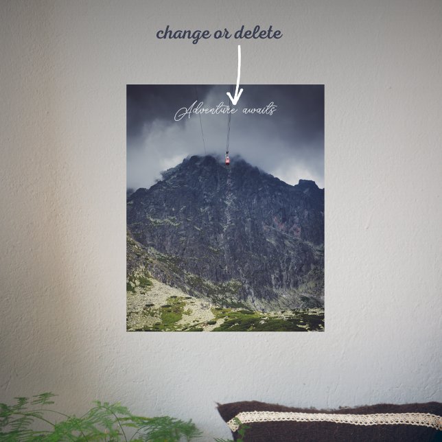 Storm clouds over the mountains customisable poster (Creator Uploaded)