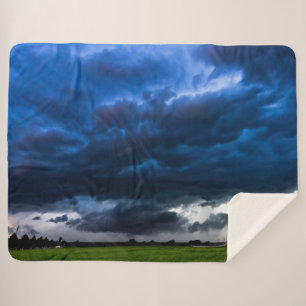STORM CLOUDS SHERPA BLANKET