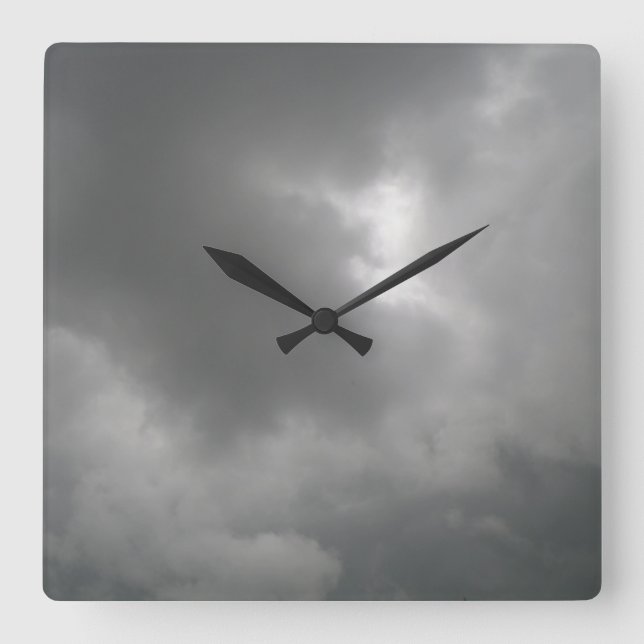 Storm Clouds Wall Clock (Front)