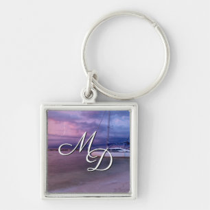 Storm Coming To Navarre Florida Square Keychain