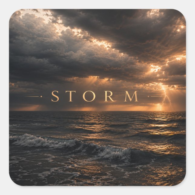 Storm - Deep Waters Square Sticker (Front)