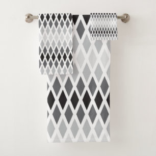 Storm Diamond Ombre Bath Towel Set