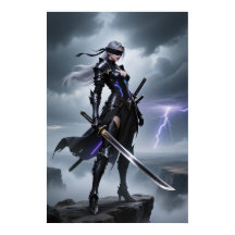 Storm Edge - Poster plié Cyber Warrior