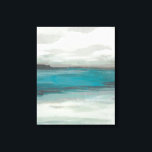 Storm Front Canvas Print<br><div class="desc">Storm Front II by June Erica Vess. Features deep teal body of water and looming clouds.</div>
