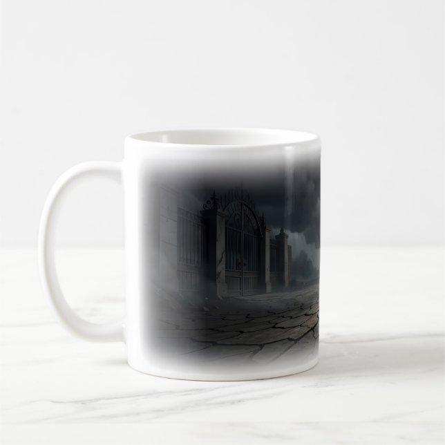 Storm Gate Survivor Beneath Dark Skies Mug (Left)