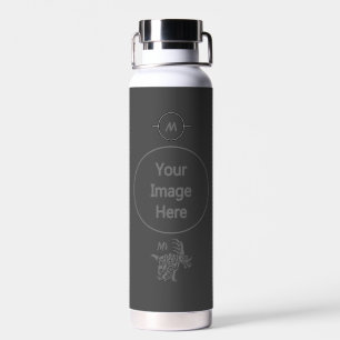 Storm Gray Styracosaurus with Tribal War Paint Water Bottle