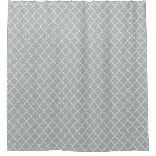 Storm Grey Moroccan Quatrefoil Pattern