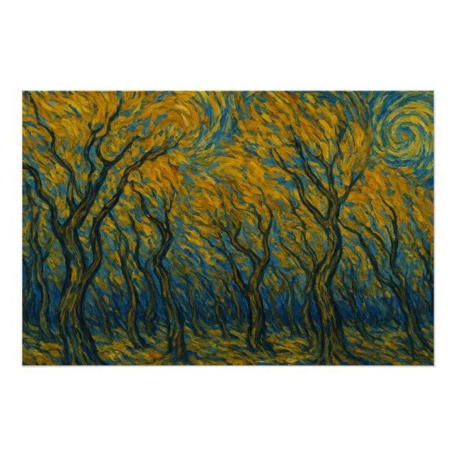 Storm in the Golden Forest Poster (Front)