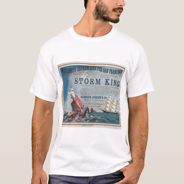 Storm King Clipper Sailing ship T-Shirt (Front)
