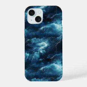 Storm Lightning Pattern iPhone 15 Case