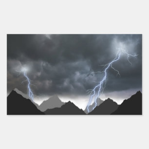 Storm on the mountain sticker