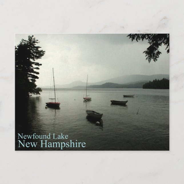 Storm Over Newfound Lake Postcard (Front)