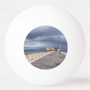 Storm Over Queenscliff Pier Ping Pong Ball