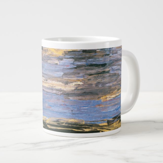 Storm over the Plain, 1930 Large Coffee Mug (Front Right)